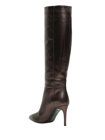 Shop Pollini Under The Knees Boots In Marrone