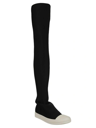 Shop Drkshdw Stocking Sneak Boots In Black/milk