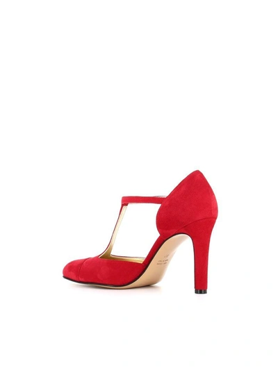 Shop Antonio Barbato Pump T-bar In Red