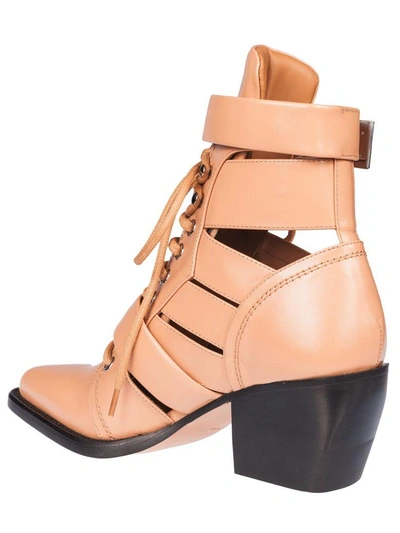 Shop Chloé Chloe Rylee Ankle Boots In Dusty Coral
