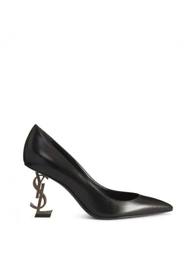 Shop Saint Laurent Opyum Pumps In Nero