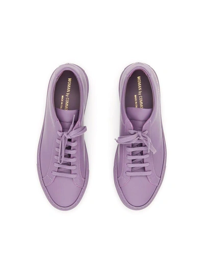 Shop Common Projects Original Achilles Low Sneakers In Violet|viola