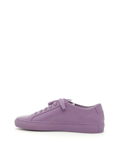 Shop Common Projects Original Achilles Low Sneakers In Violet|viola