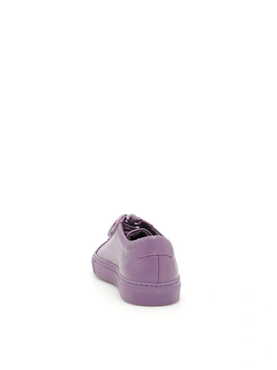 Shop Common Projects Original Achilles Low Sneakers In Violet|viola