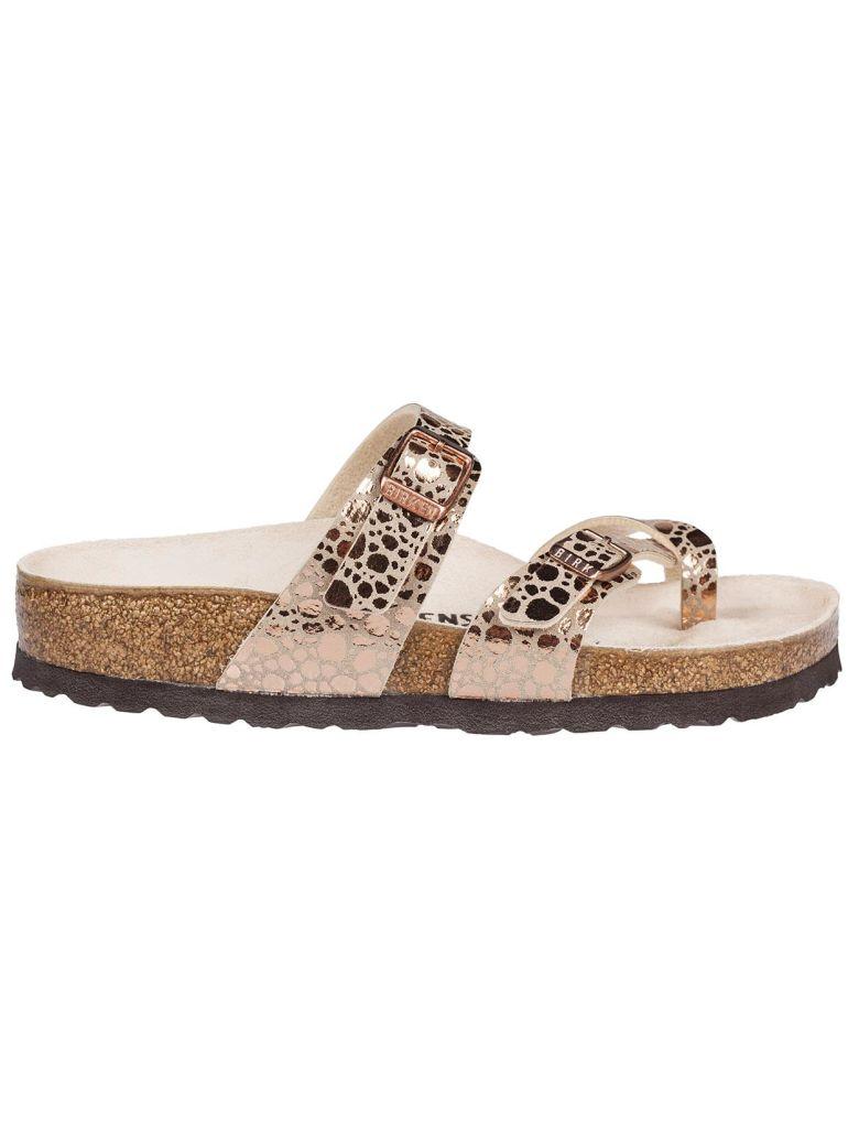 birkenstock mayari metallic stones copper
