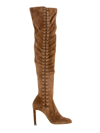 Shop Jimmy Choo Marie Over-the-knee Boots In Cedar/cedar