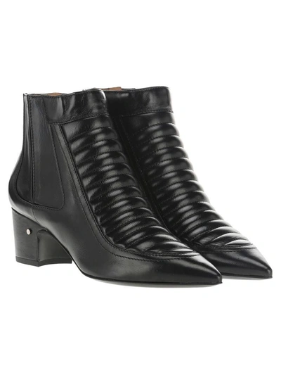 Shop Laurence Dacade Pointed Ankle Boots In Black