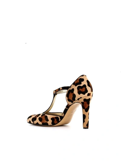 Shop Antonio Barbato Pump T-bar In Leopard