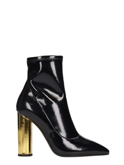 Shop Giuseppe Zanotti Maida Patent Leather Ankle Boots In Black