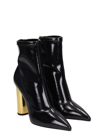 Shop Giuseppe Zanotti Maida Patent Leather Ankle Boots In Black