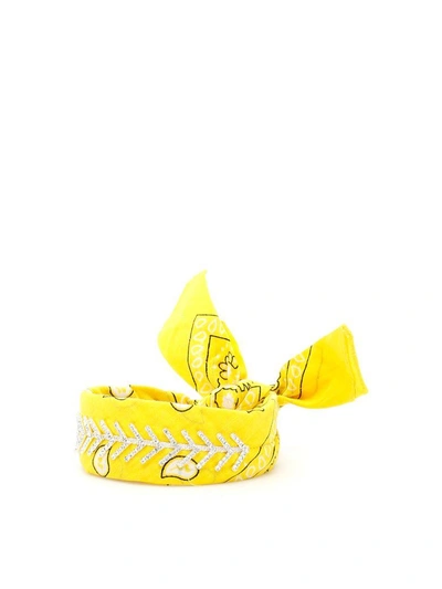 Shop Fallon Monarch Diamante Choker In Yellow (yellow)