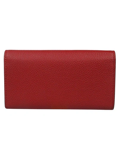 Shop Gucci Animalier Continental Wallet In Red