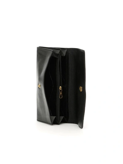 Shop Il Bisonte Grain Leather Wallet In Black