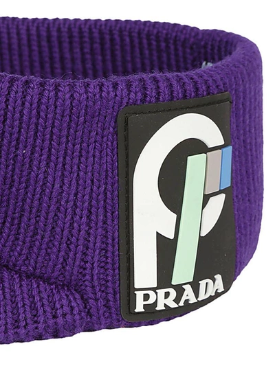 Shop Prada Hairband In Viola