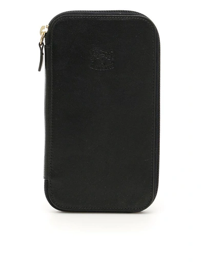 Shop Il Bisonte Zip-around Wallet In Black (black)