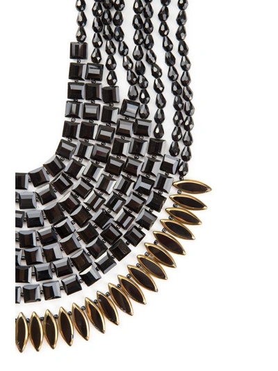 Shop Night Market Multistrand Necklace In Black|nero