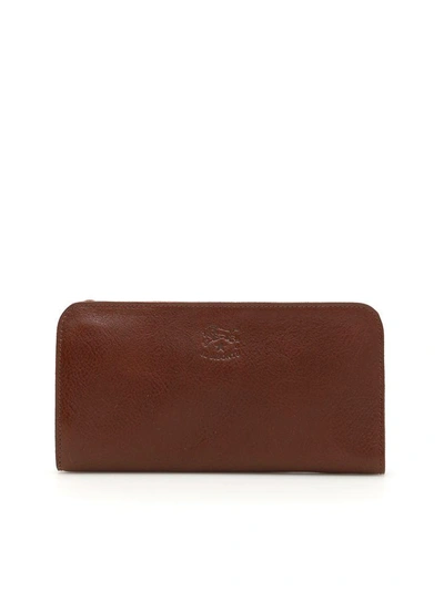 Shop Il Bisonte Zip-around Wallet In Brown (brown)
