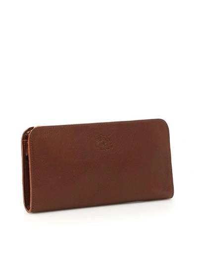 Shop Il Bisonte Zip-around Wallet In Brown (brown)