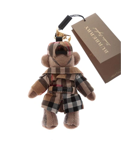 Shop Burberry Thomas Bear In Vintage Check Trench Coat Charm