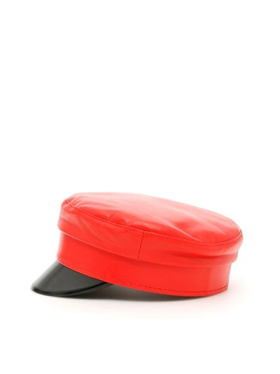 Shop Ruslan Baginskiy Baker Boy Hat In Red (red)
