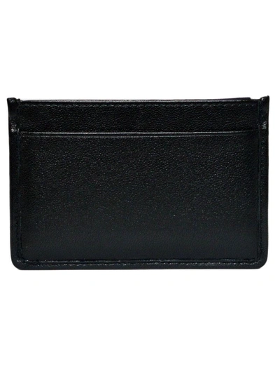 Shop Prada Metallic Logo Card Case In Fblack