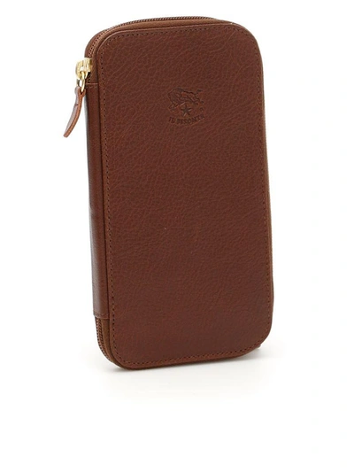 Shop Il Bisonte Zip-around Wallet In Marrone (brown)