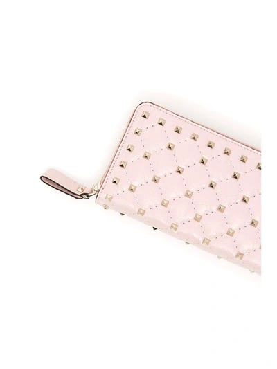 Shop Valentino Zip-around Wallet In Pink