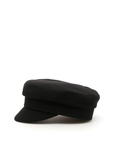 Shop Ruslan Baginskiy Baker Boy Hat In Black|nero