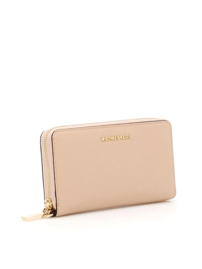 Shop Michael Michael Kors Mercer Phone Case In Oysterbeige