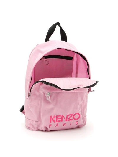 Shop Kenzo Tiger Backpack In Rose Flamantrosa