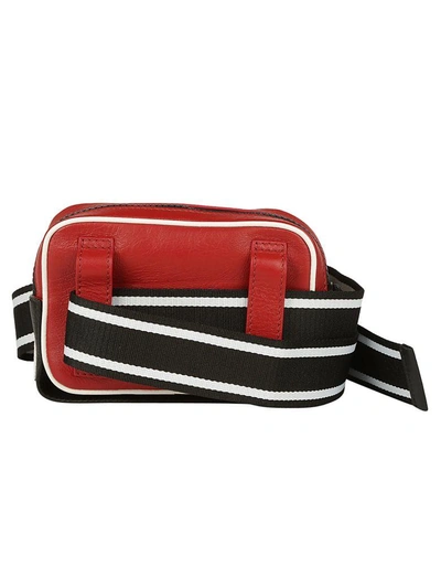 Shop Givenchy Belt Bag In Black-white-red