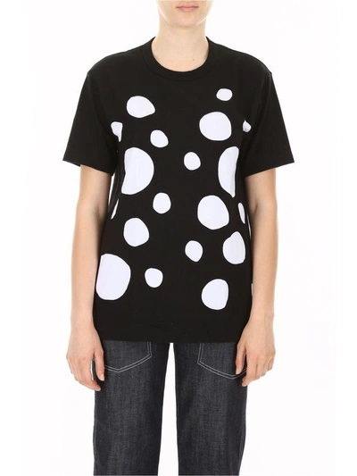 Shop Comme Des Garçons Shirt Unisex Printed T-shirt In Black White|nero