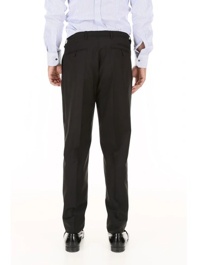 Shop Prada Wool And Mohair Trousers In Nero (black)