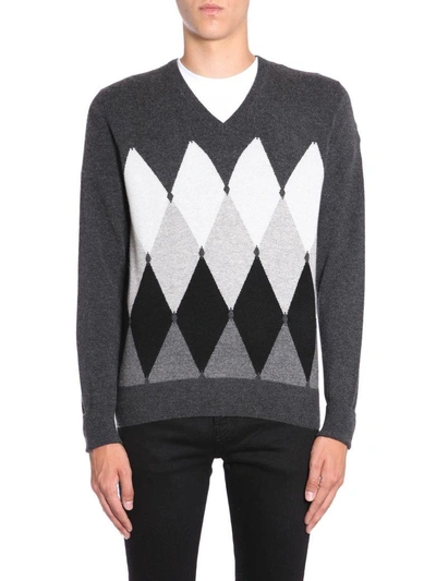 Shop Ballantyne Cashmere Sweater In Grigio
