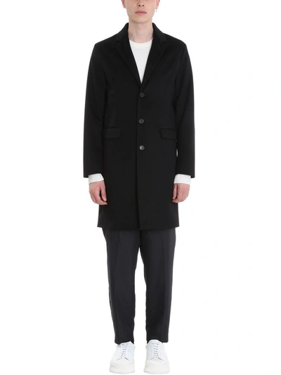 Shop Mackintosh Black Wool Coat