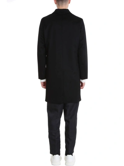 Shop Mackintosh Black Wool Coat