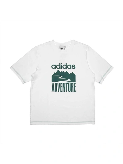 Shop Adidas Originals Adventure T-shirt In White