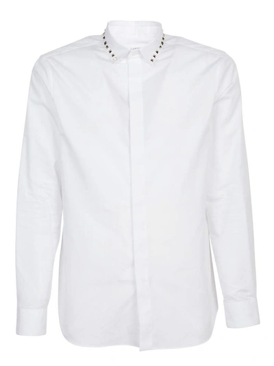 Shop Valentino Shirt In Bianco Ottico