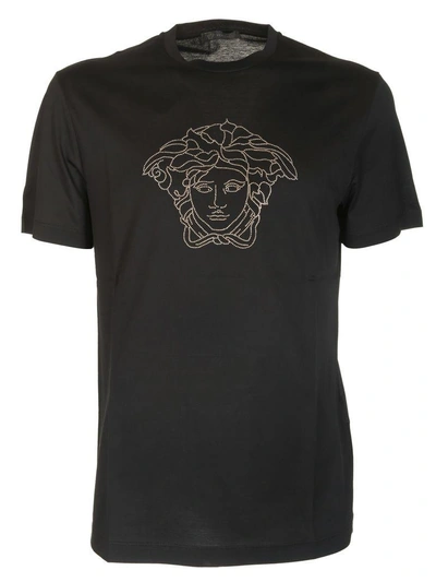 Shop Versace Men Medusa Logo T-shirt
