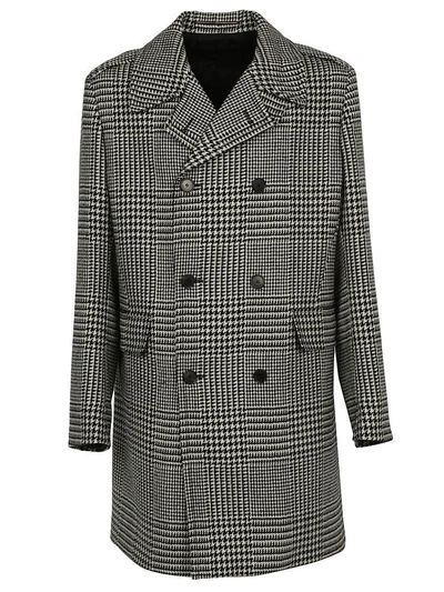 Shop Givenchy Coat In Black/white