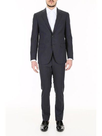 Shop Lanvin Two-piece Suit In Bluish Grey (grey)