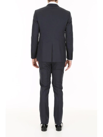 Shop Lanvin Two-piece Suit In Bluish Grey (grey)