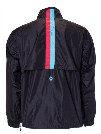 Shop Marcelo Burlon County Of Milan Anorak Jacket In Black/multicolor