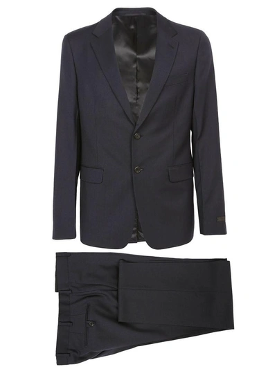 Shop Prada Suit In Bleu