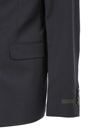 Shop Prada Suit In Bleu