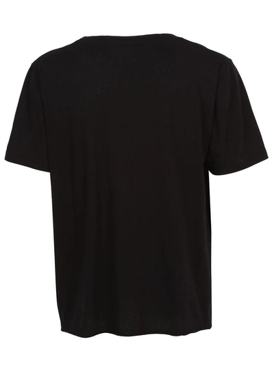 Shop Saint Laurent T-shirt In Noir/naturel