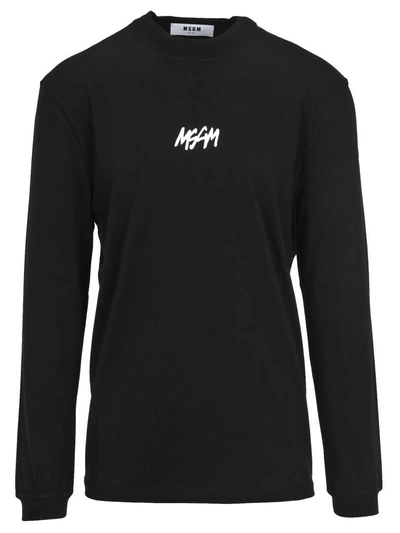 Shop Msgm Tshirt ml In Black