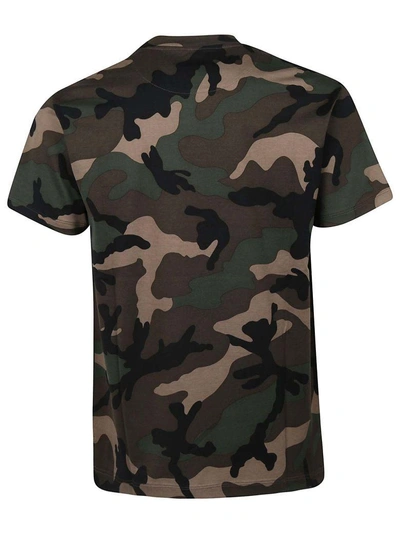 Shop Valentino Vltn T-shirt In Fcamou Army Vltn Nero