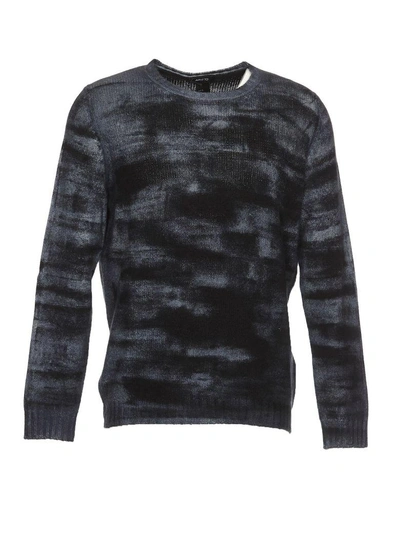 Shop Avant Toi Crew Neck Sweater In Blue