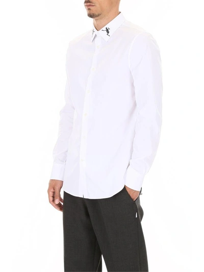 Shop Alexander Mcqueen Dancing Skeleton Shirt In White (white)